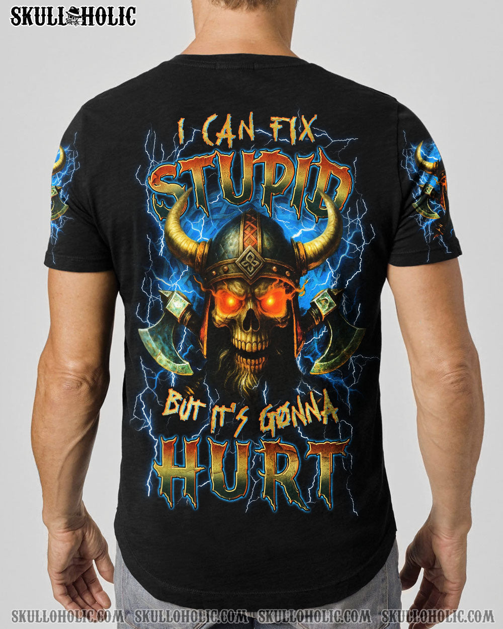 BLISSCORNERS I CAN FIX STUPID BUT IT'S GONNA HURT VIKING ALL OVER PRINT