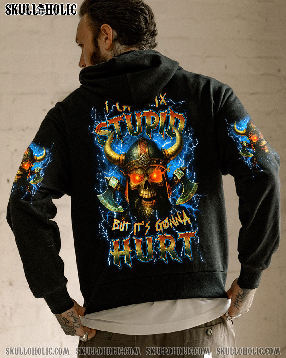 BLISSCORNERS I CAN FIX STUPID BUT IT'S GONNA HURT VIKING ALL OVER PRINT
