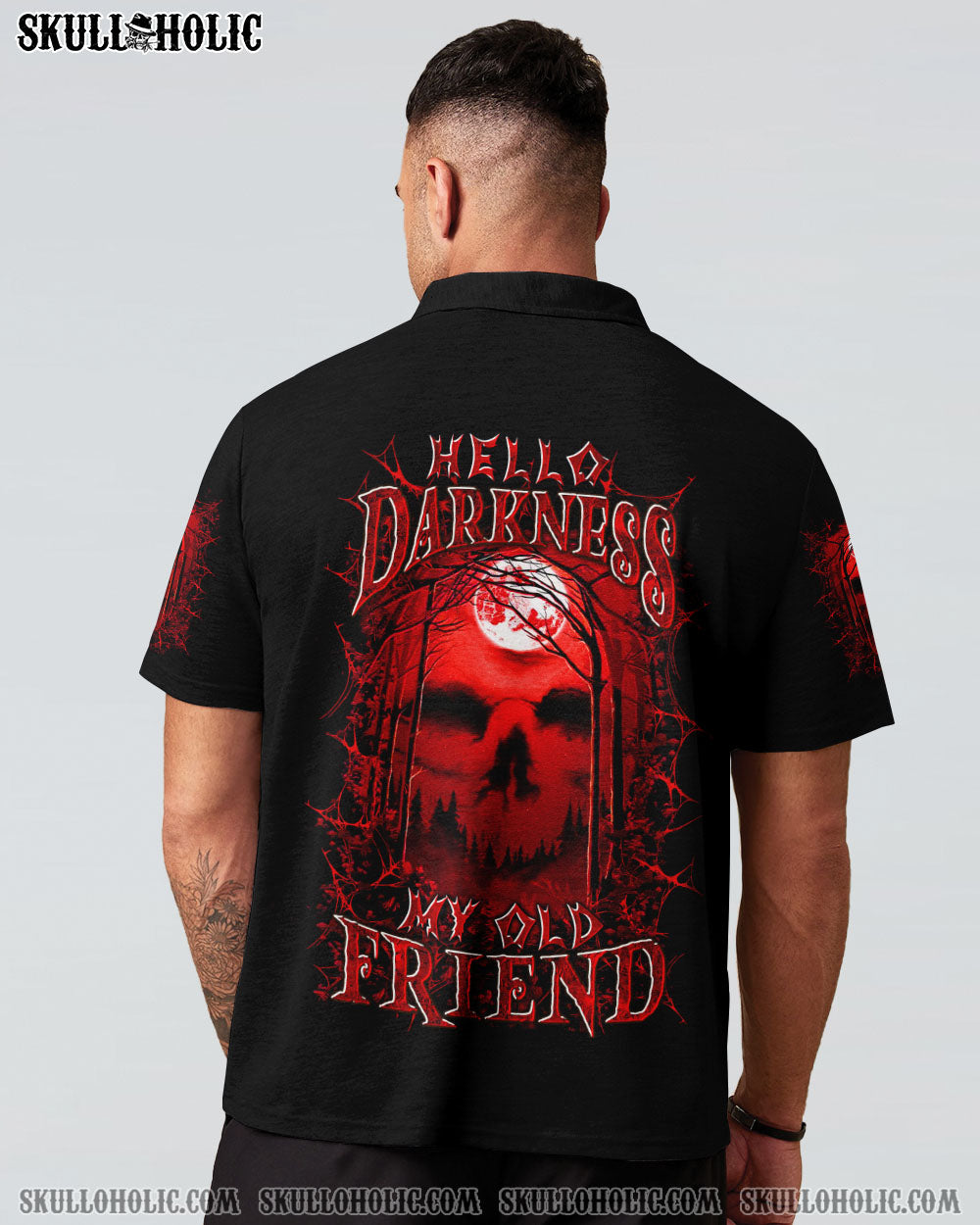 BLISSCORNERS HELLO DARKNESS MY OLD FRIEND HALLOWEEN ALL OVER PRINT