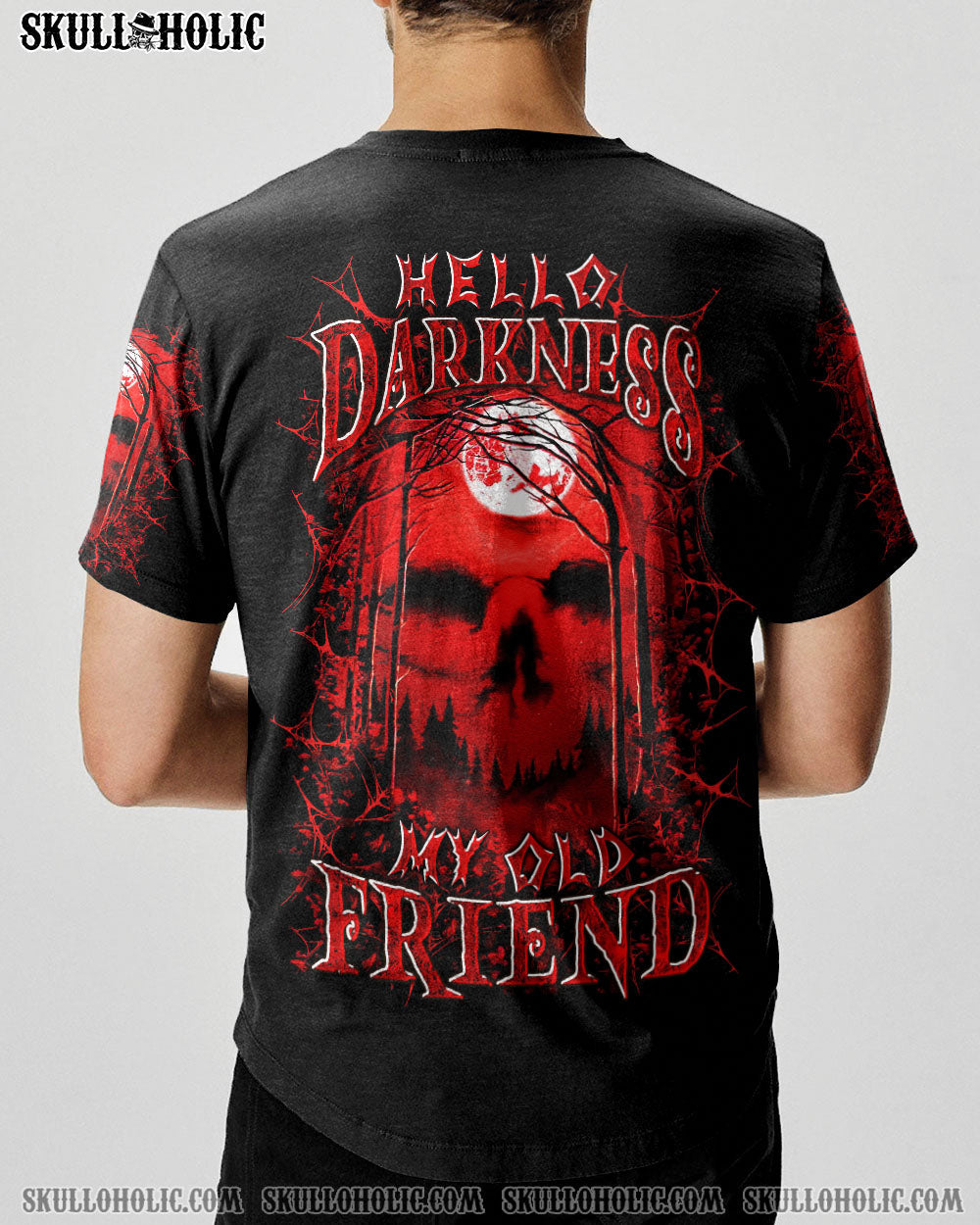 BLISSCORNERS HELLO DARKNESS MY OLD FRIEND HALLOWEEN ALL OVER PRINT