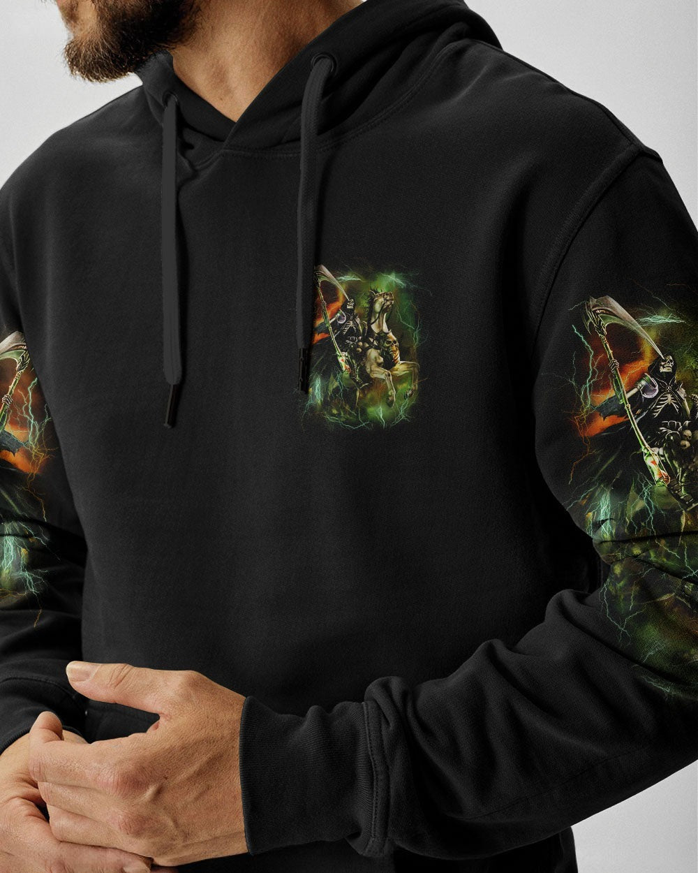BLISSCORNERS AS I WALK THROUGH THE VALLEY SKULL REAPER ALL OVER PRINT