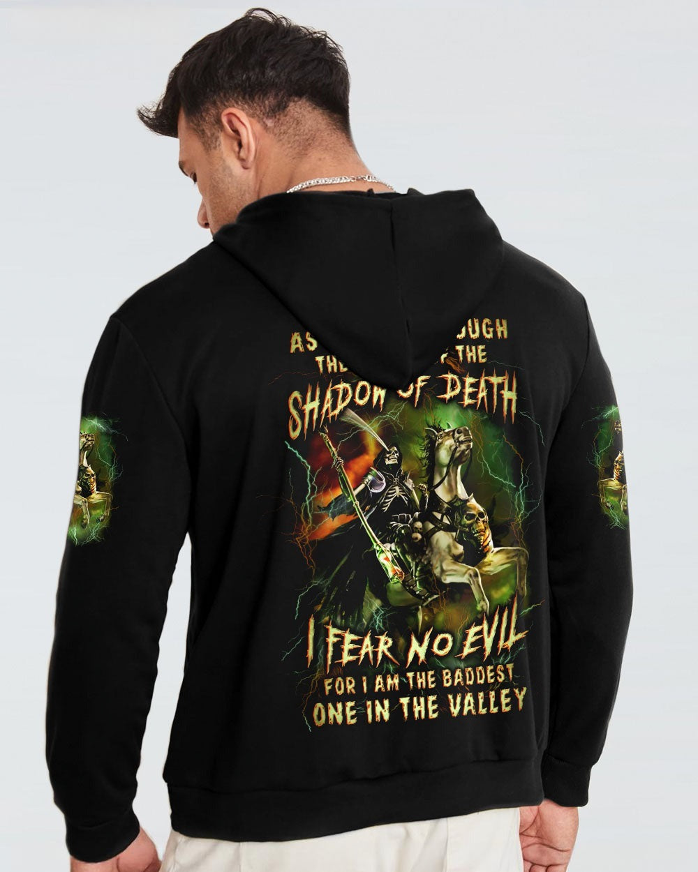 BLISSCORNERS AS I WALK THROUGH THE VALLEY SKULL REAPER ALL OVER PRINT