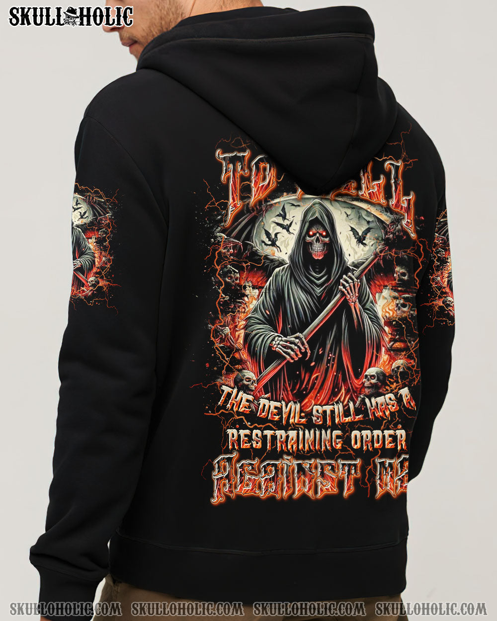 BLISSCORNERS I CAN'T GO TO HELL SKULL REAPER ALL OVER PRINT