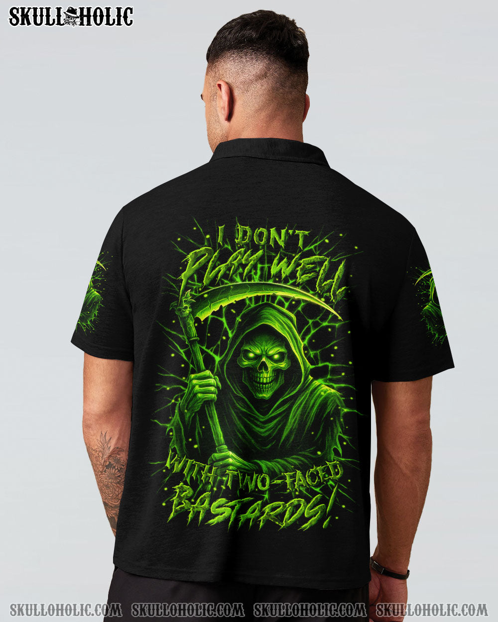 BLISSCORNERS I DON'T PLAY WELL SKULL REAPER ALL OVER PRINT