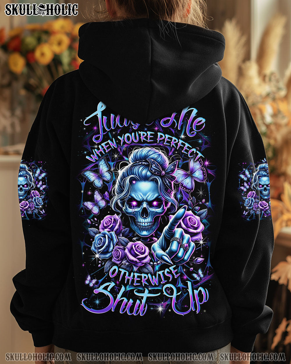 BLISSCORNERS JUDGE ME WHEN SKULL ALL OVER PRINT