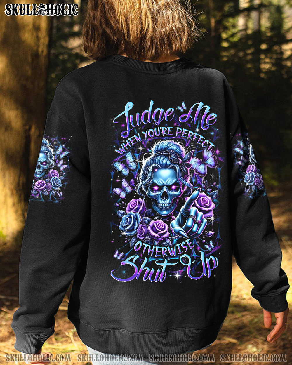 BLISSCORNERS JUDGE ME WHEN SKULL ALL OVER PRINT