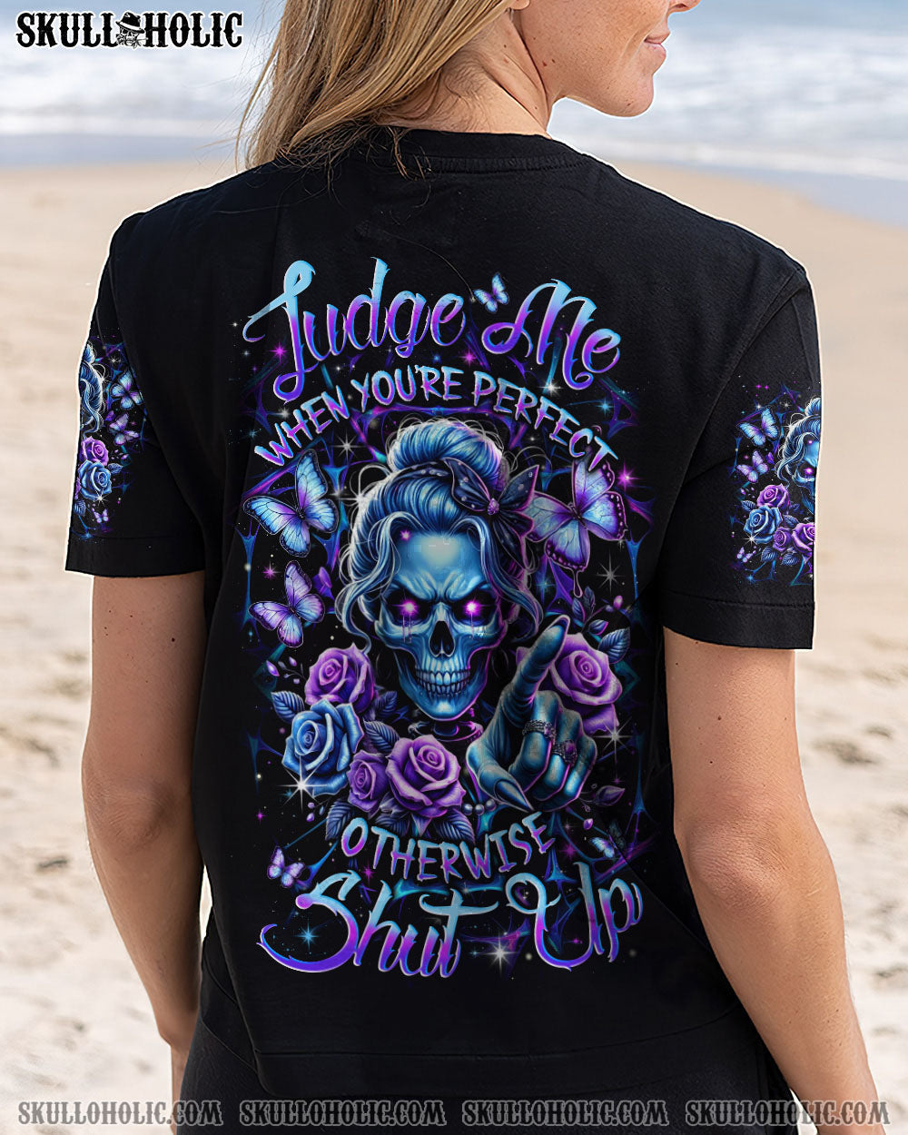 BLISSCORNERS JUDGE ME WHEN SKULL ALL OVER PRINT