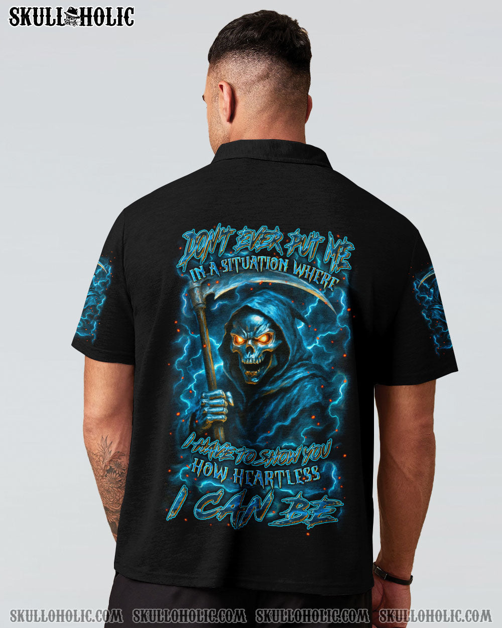 BLISSCORNERS HOW HEARTLESS I CAN BE SKULL REAPER ALL OVER PRINT