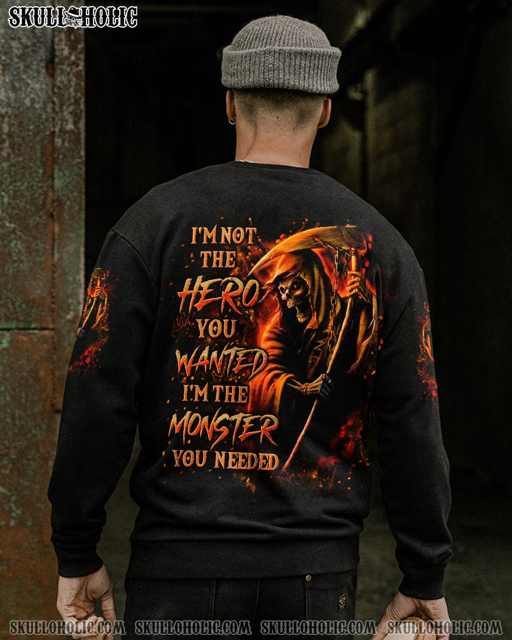 BLISSCORNERS I'M NOT THE HERO YOU WANTED ALL OVER PRINT