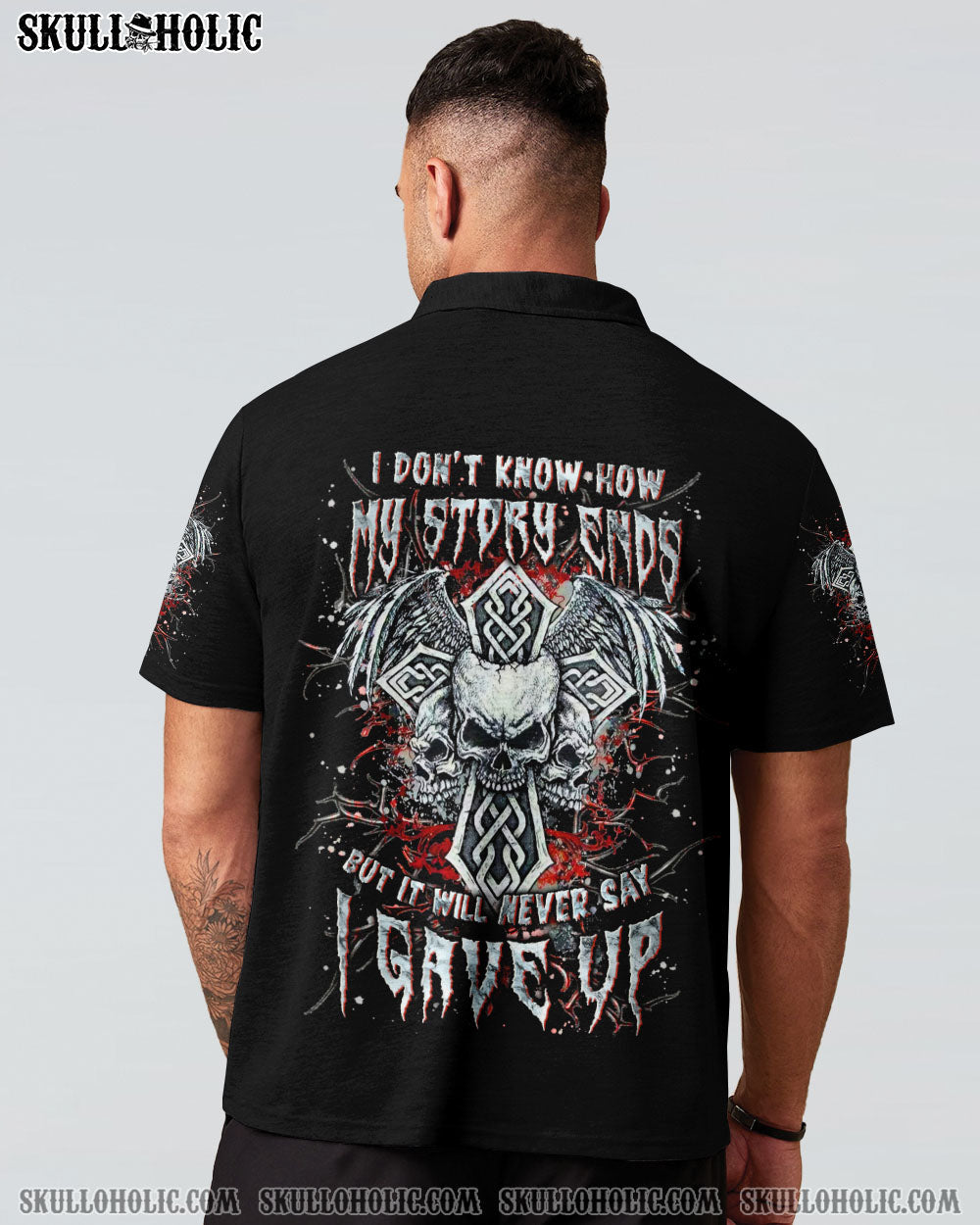 BLISSCORNERS I DON'T KNOW HOW MY STORY ENDS VIKING SKULL ALL OVER PRINT