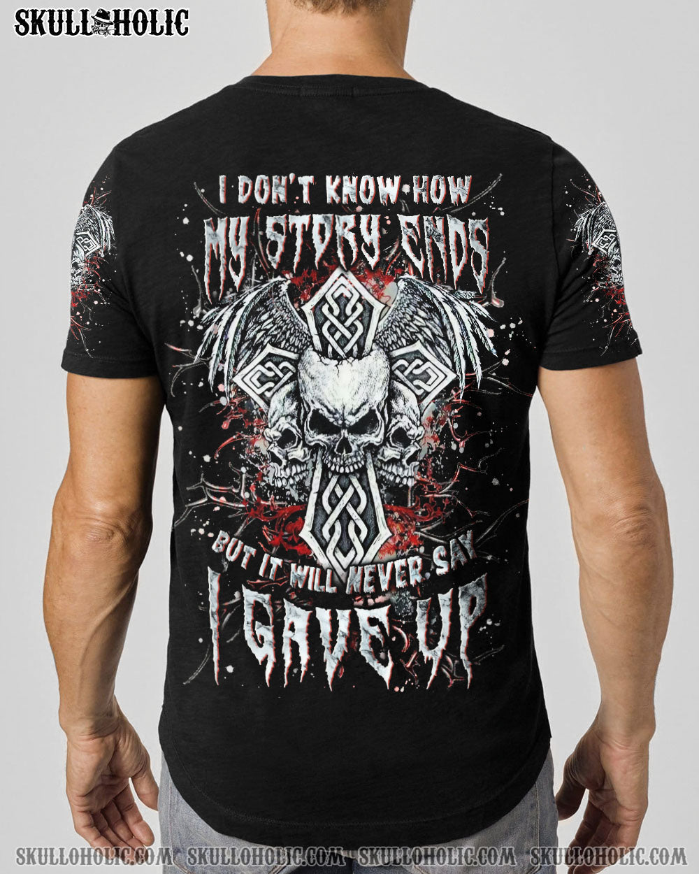 BLISSCORNERS I DON'T KNOW HOW MY STORY ENDS VIKING SKULL ALL OVER PRINT