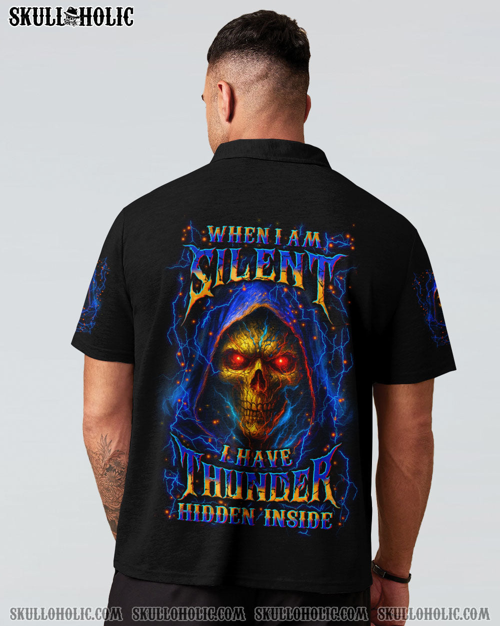 BLISSCORNERS WHEN I AM SILENT I HAVE THUNDER HIDDEN INSIDE ALL OVER PRINT