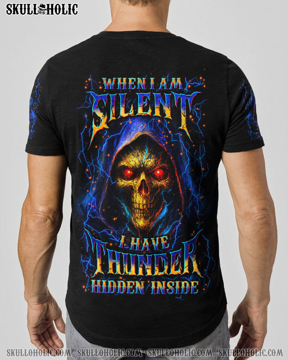 BLISSCORNERS WHEN I AM SILENT I HAVE THUNDER HIDDEN INSIDE ALL OVER PRINT