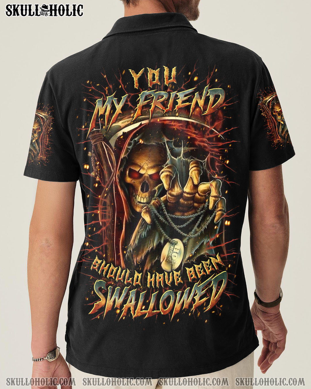 BLISSCORNERS YOU MY FRIEND SHOULD HAVE BEEN SWALLOWED ALL OVER PRINT