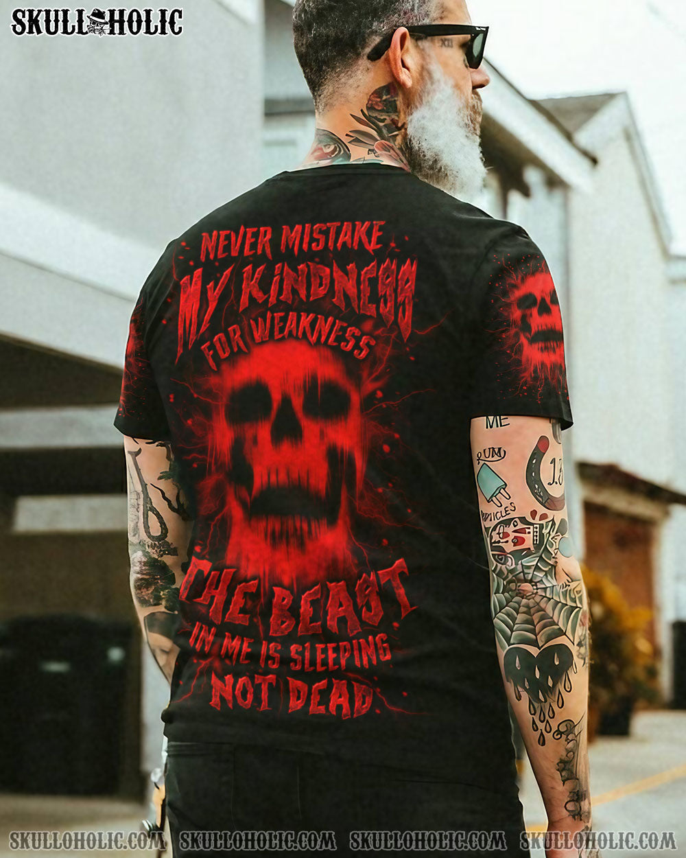 BLISSCORNERS THE BEAST IN ME IS SLEEPING NOT DEAD ALL OVER PRINT
