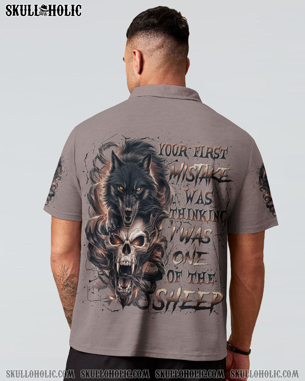BLISSCORNERS YOUR FIRST MISTAKE WOLF SKULL ALL OVER PRINT
