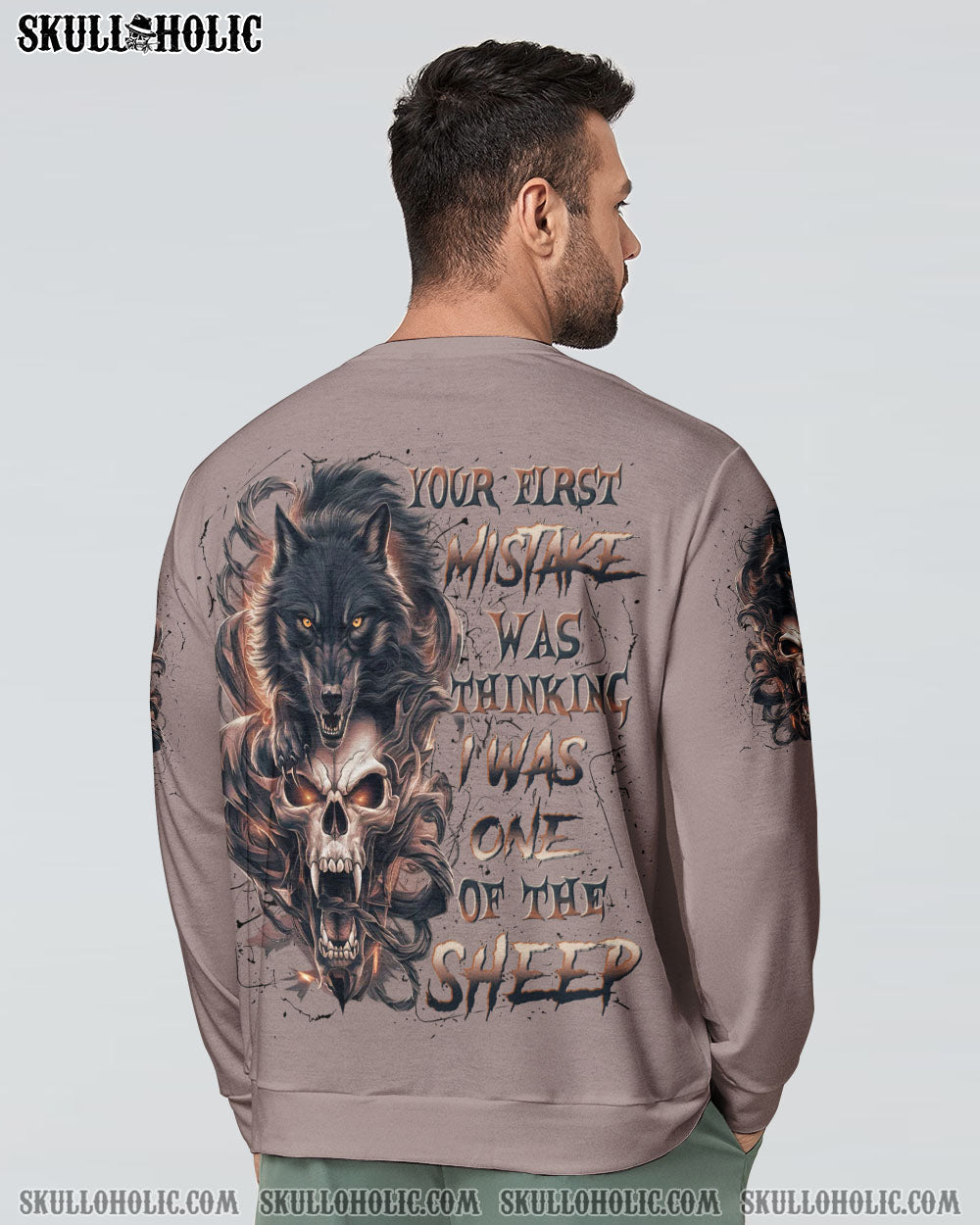 BLISSCORNERS YOUR FIRST MISTAKE WOLF SKULL ALL OVER PRINT