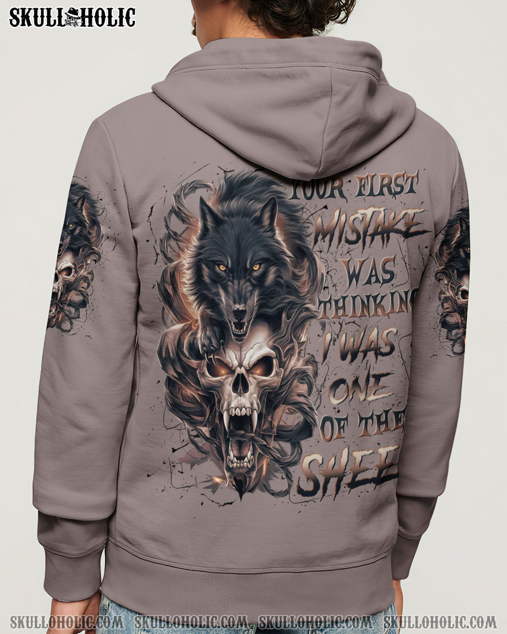 BLISSCORNERS YOUR FIRST MISTAKE WOLF SKULL ALL OVER PRINT