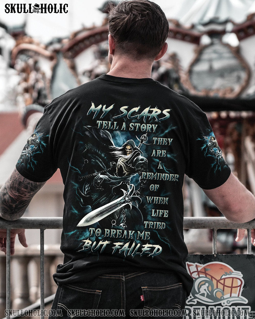 BLISSCORNERS MY SCARS TELL A STORY ALL OVER PRINT