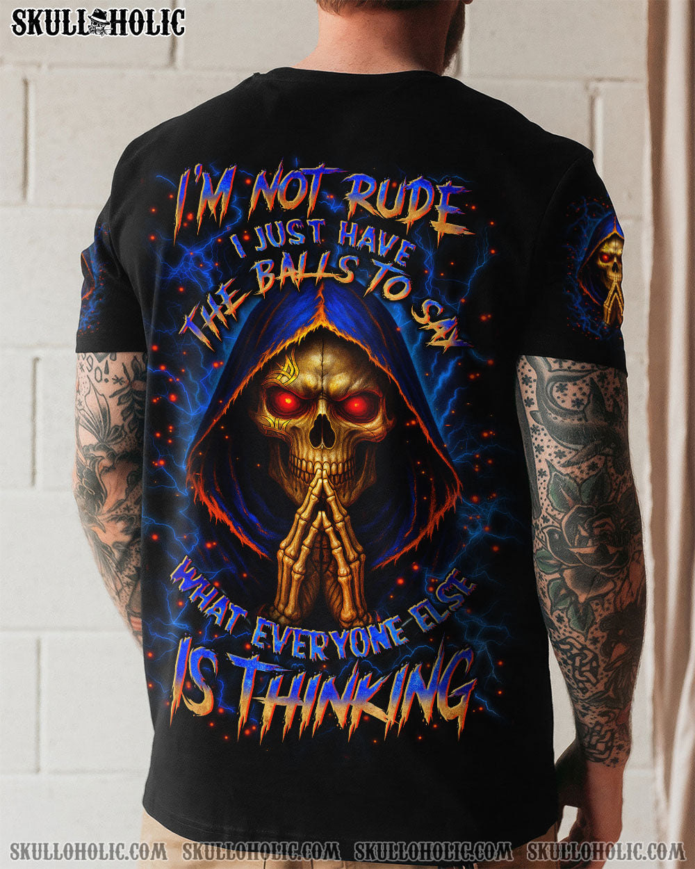 BLISSCORNERS I'M NOT RUDE I JUST HAVE THE BALLS ALL OVER PRINT