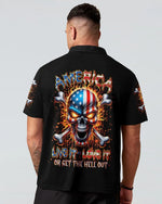 BLISSCORNERS AMERICA LIVE IT LOVE IT OR GET THE HELL OUT SKULL ALL OVER PRINT