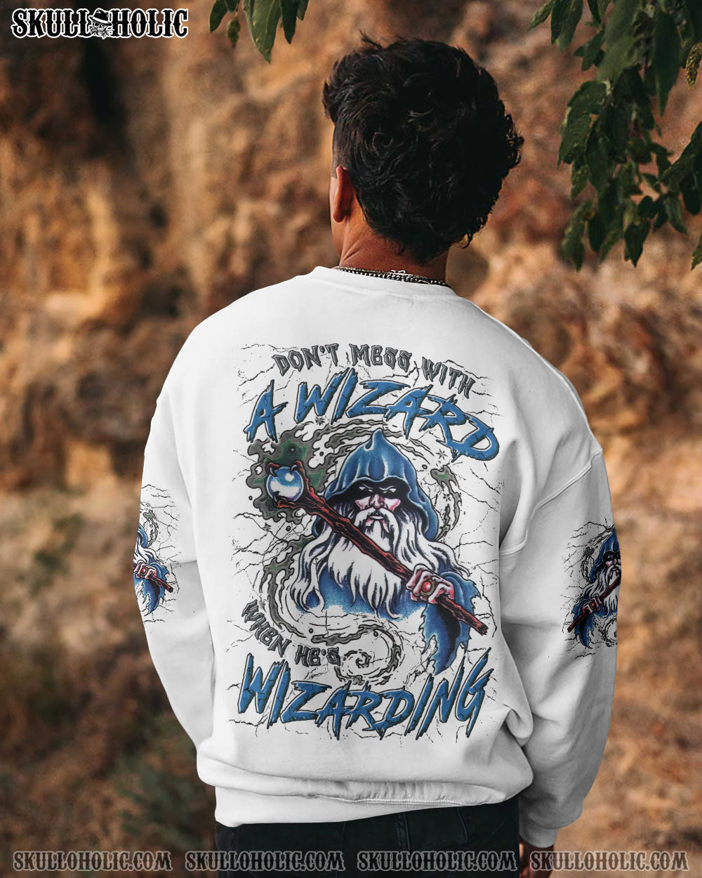 BLISSCORNERS DON'T MESS WITH A WIZARD HALLOWEEN ALL OVER PRINT