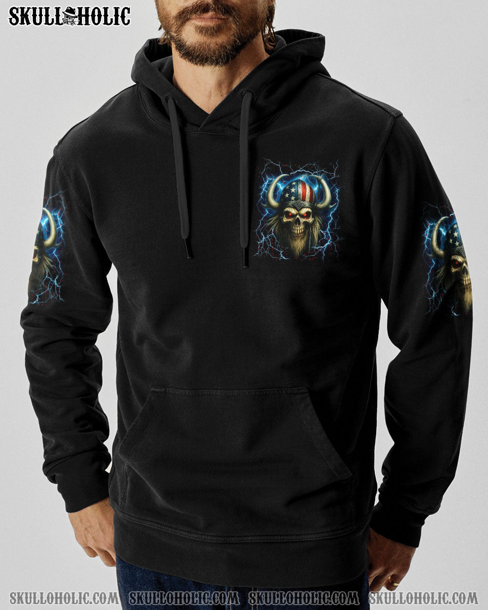BLISSCORNERS I AM THE STORM SKULL WARRIOR ALL OVER PRINT