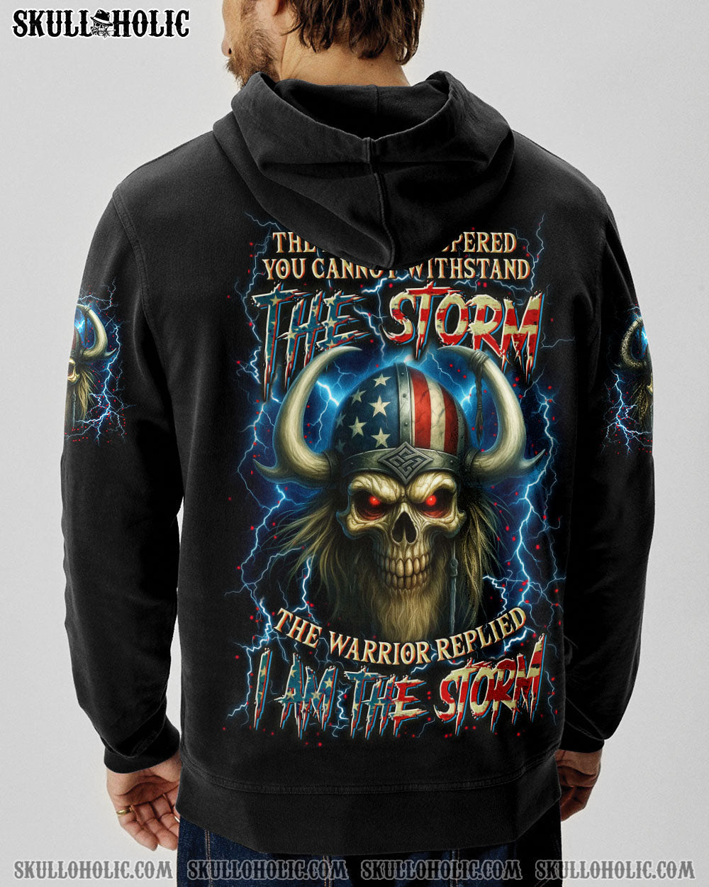 BLISSCORNERS I AM THE STORM SKULL WARRIOR ALL OVER PRINT