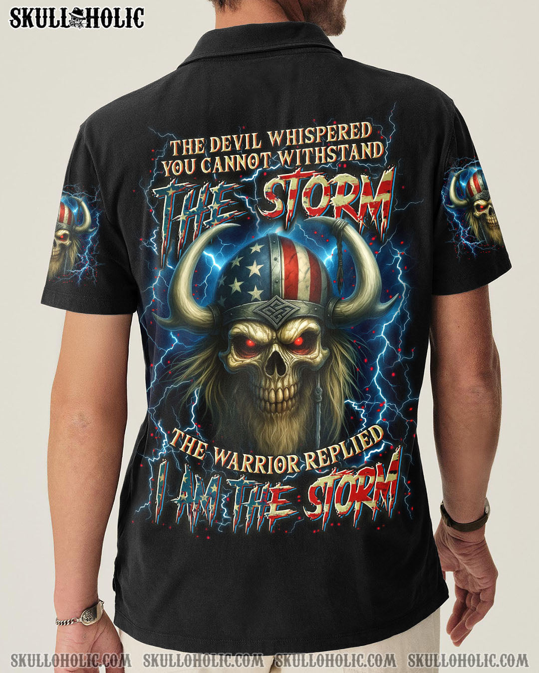 BLISSCORNERS I AM THE STORM SKULL WARRIOR ALL OVER PRINT