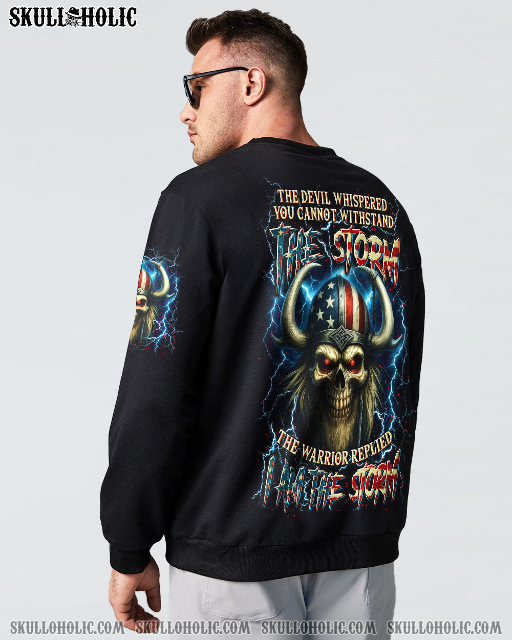BLISSCORNERS I AM THE STORM SKULL WARRIOR ALL OVER PRINT