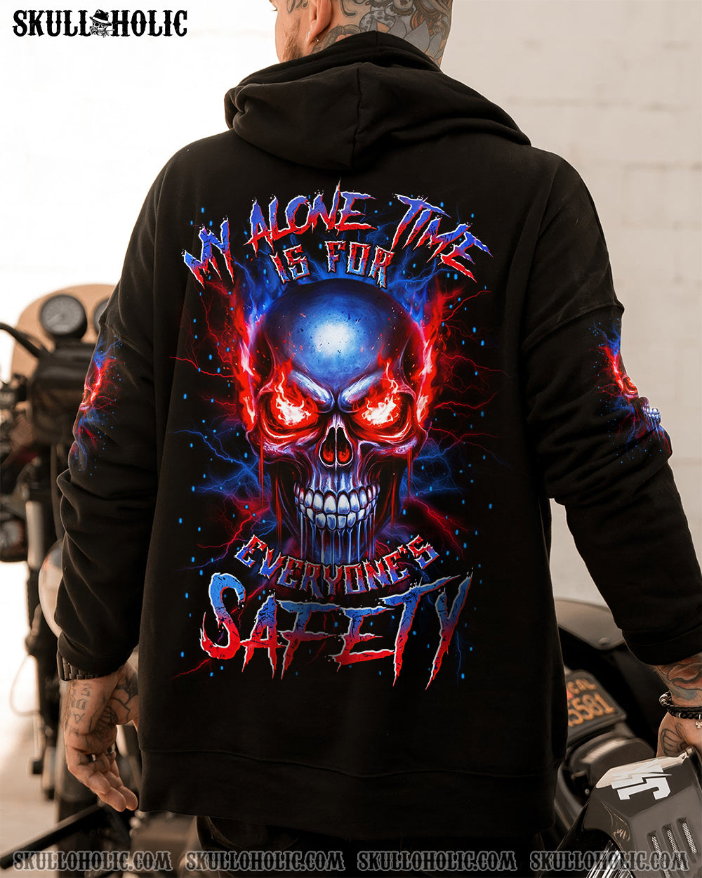 BLISSCORNERS MY ALONE TIME IS FOR EVERYONE'S SAFETY ALL OVER PRINT