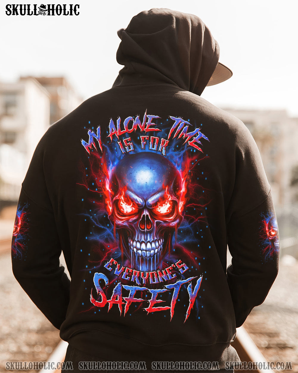 BLISSCORNERS MY ALONE TIME IS FOR EVERYONE'S SAFETY ALL OVER PRINT