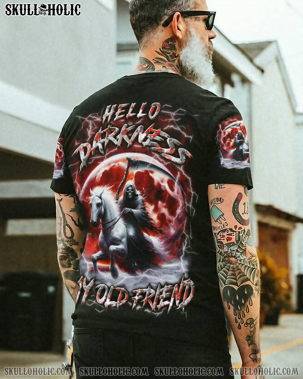 BLISSCORNERS HELLO DARKNESS MY OLD FRIEND ALL OVER PRINT