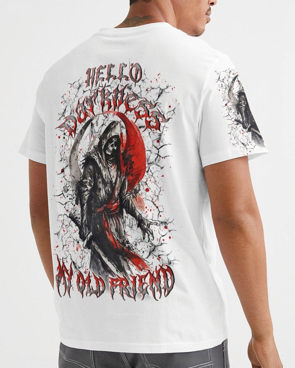 BLISSCORNERS HELLO DARKNESS MY OLD FRIEND ALL OVER PRINT