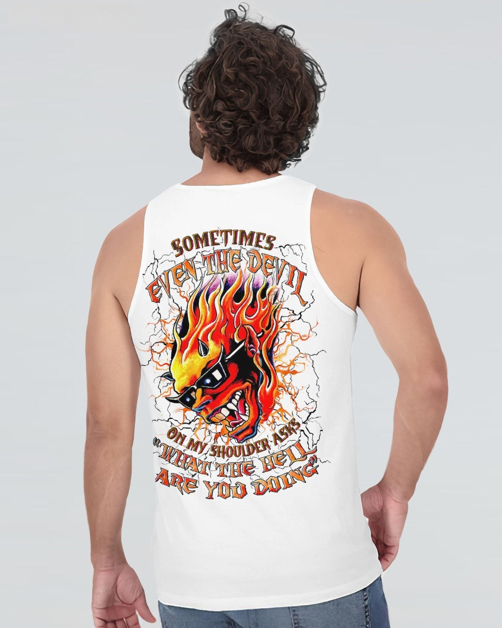 BLISSCORNERS SOMETIMES EVEN THE DEVIL SKULL ALL OVER PRINT