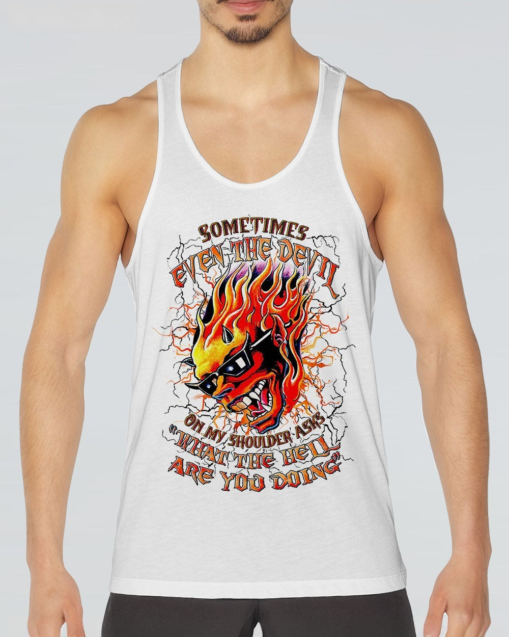 BLISSCORNERS SOMETIMES EVEN THE DEVIL SKULL ALL OVER PRINT