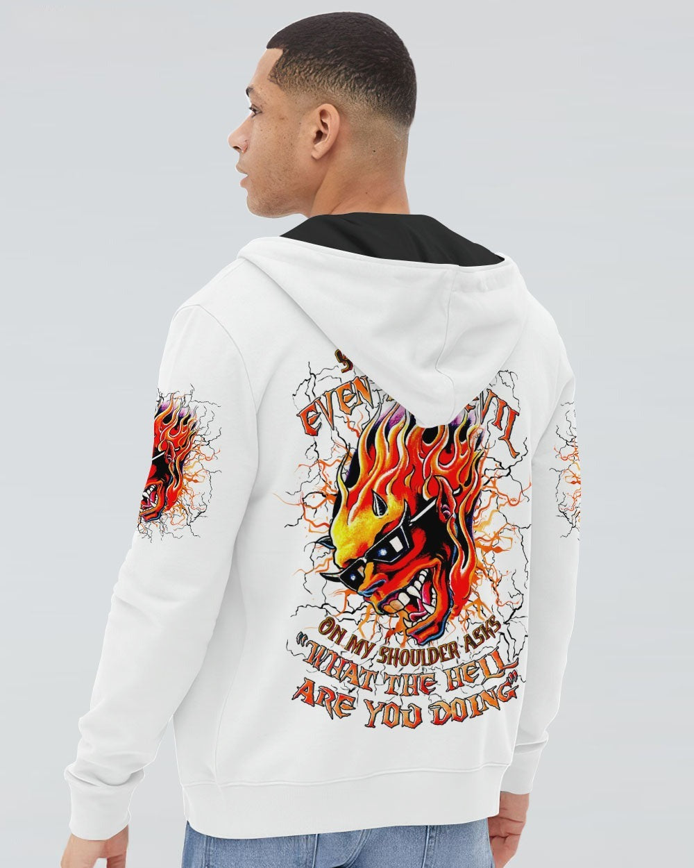 BLISSCORNERS SOMETIMES EVEN THE DEVIL SKULL ALL OVER PRINT