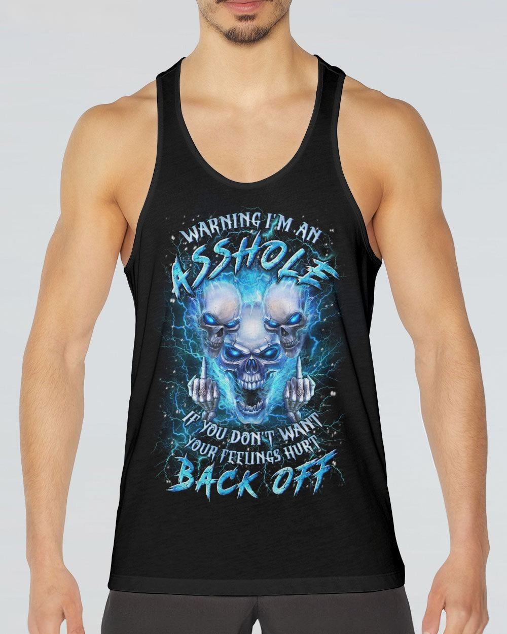 BLISSCORNERS WARNING I'M AN A SKULL ALL OVER PRINT