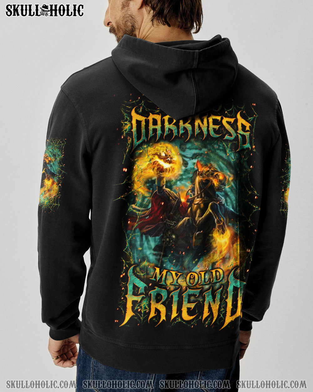 BLISSCORNERS HELLO DARKNESS MY OLD FRIEND HALLOWEEN ALL OVER PRINT