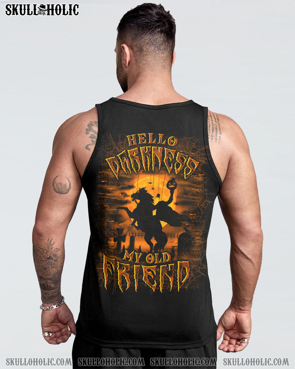 BLISSCORNERS HELLO DARKNESS MY OLD FRIEND HALLOWEEN ALL OVER PRINT