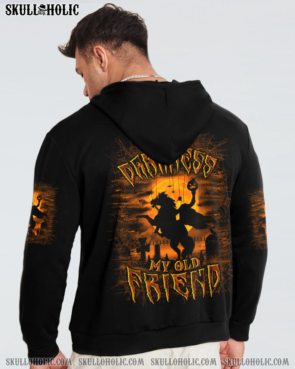 BLISSCORNERS HELLO DARKNESS MY OLD FRIEND HALLOWEEN ALL OVER PRINT