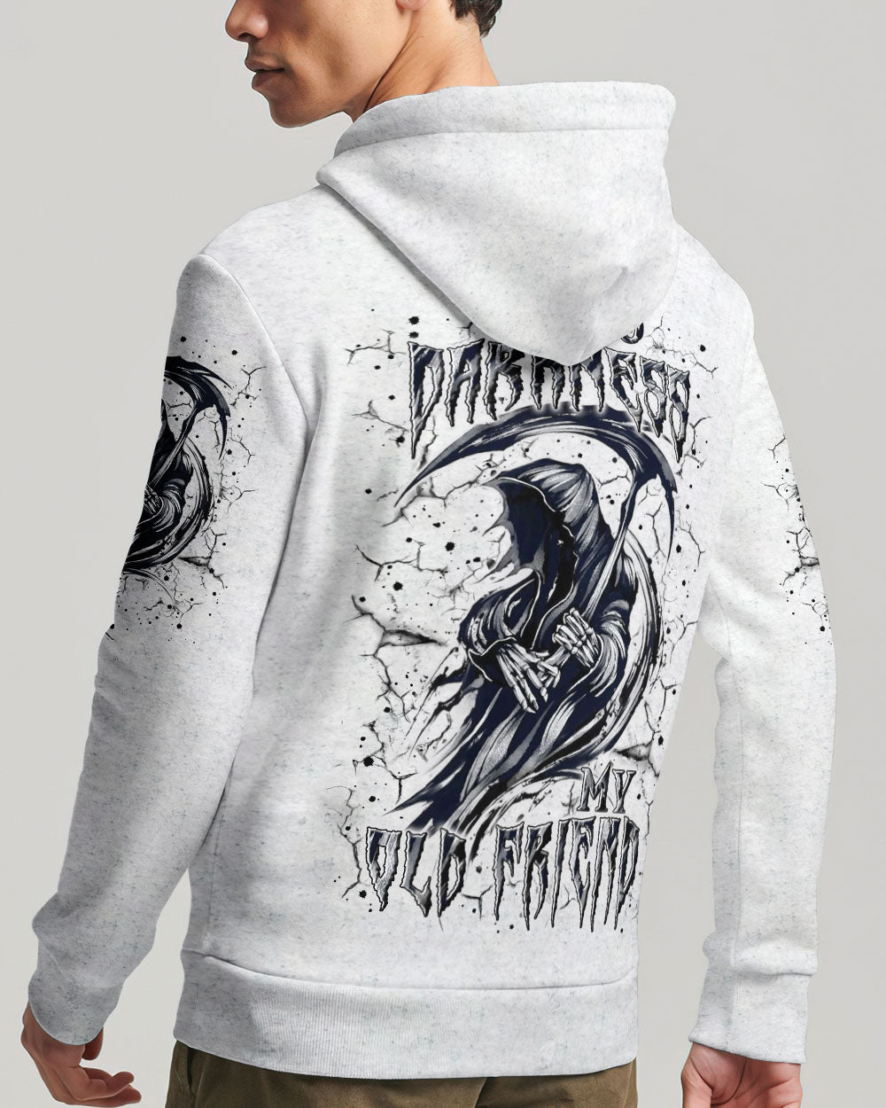 BLISSCORNERS HELLO DARKNESS MY OLD FRIEND REAPER ALL OVER PRINT