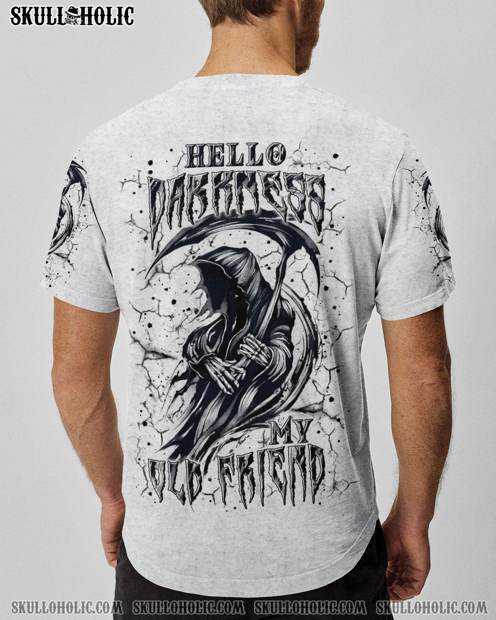 BLISSCORNERS HELLO DARKNESS MY OLD FRIEND REAPER ALL OVER PRINT