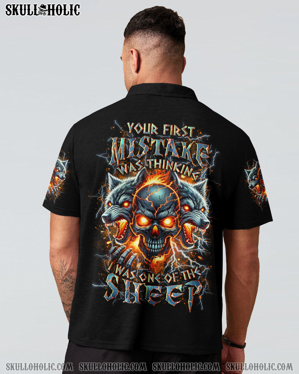 BLISSCORNERS YOUR FIRST MISTAKE WOLF SKULL ALL OVER PRINT