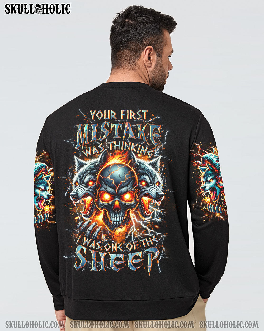 BLISSCORNERS YOUR FIRST MISTAKE WOLF SKULL ALL OVER PRINT