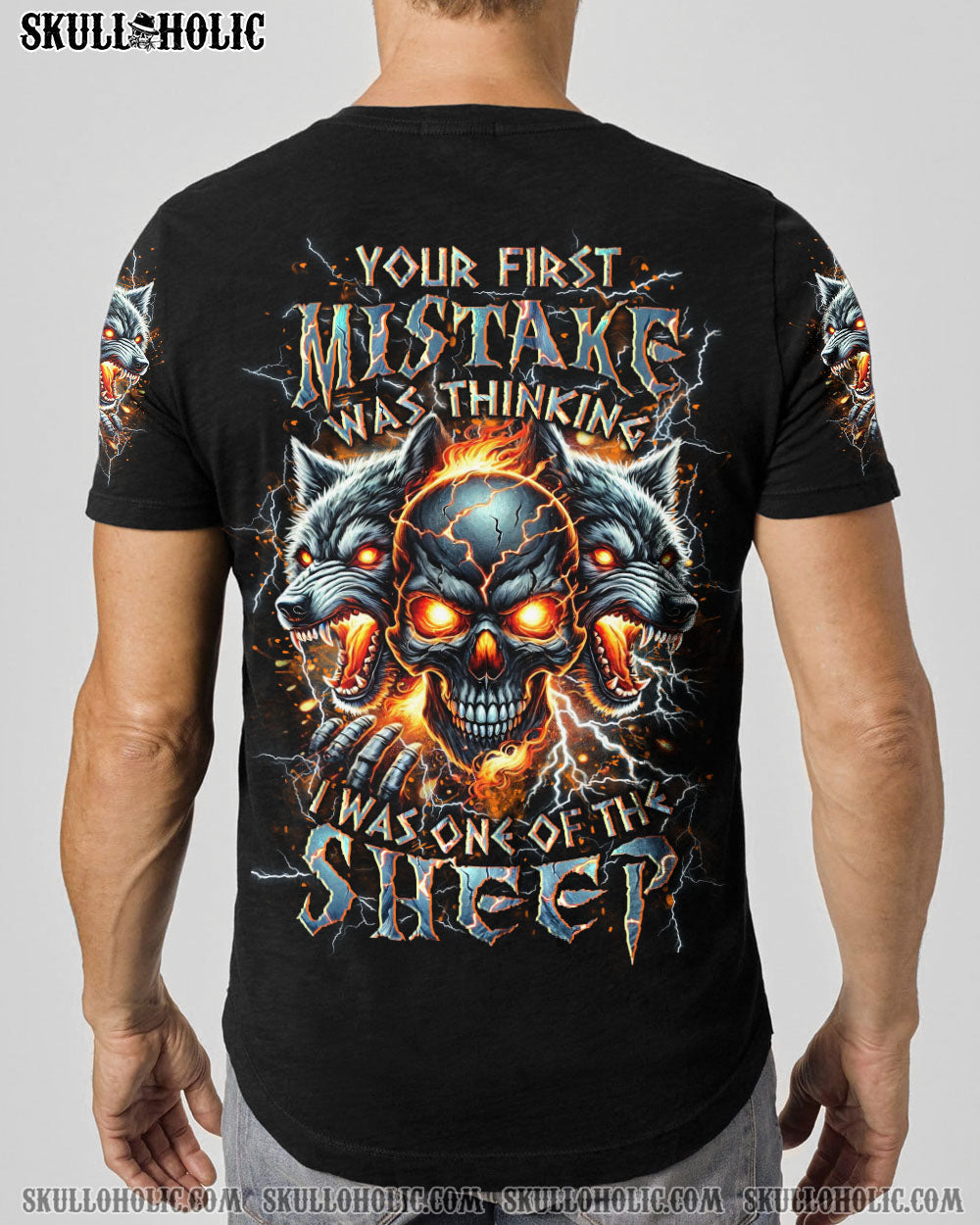 BLISSCORNERS YOUR FIRST MISTAKE WOLF SKULL ALL OVER PRINT