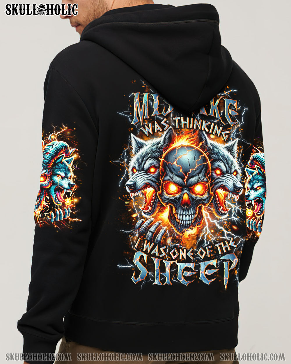 BLISSCORNERS YOUR FIRST MISTAKE WOLF SKULL ALL OVER PRINT