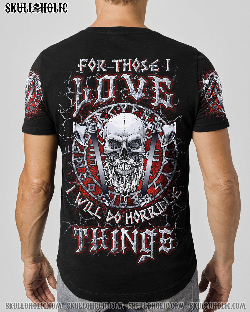 BLISSCORNERS FOR THOSE I LOVE VIKING SKULL ALL OVER PRINT