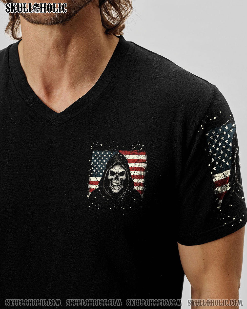 BLISSCORNERS I'M NOT ANTI-SOCIAL MAD REAPER SKULL ALL OVER PRINT