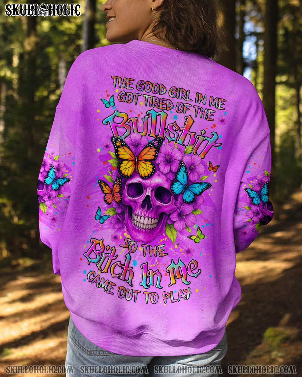 BLISSCORNERS THE GOOD GIRL IN ME ALL OVER PRINT